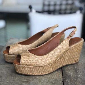 NWOTTory Burch Size 8.5 Women’s Woven Wedge